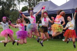 Fun run bursts with colour