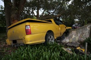 Driver lucky to walk away from crash