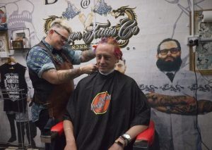 Shaving to show support