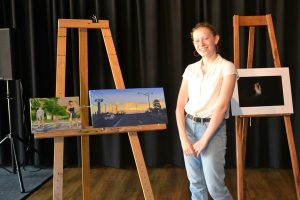 Creative students exhibit work