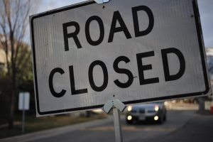 Road closed after tree fall