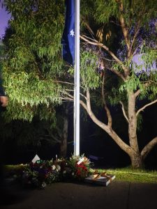 Anzac Day ceremony at Ferntree Gully Quarry