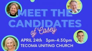 Meet the candidates at Tecoma Uniting Church