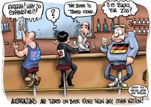 CARTOON: UNited through the price of beer