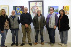 Members new and old display their art side by side at The Hut Gallery in October