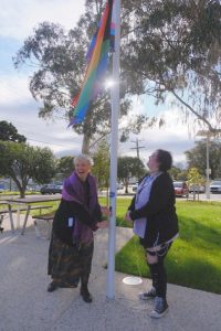 Pride flag raised at Yarra Ranges Council building