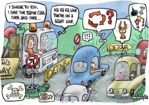 CARTOON: Wet weather creates difficult conditions