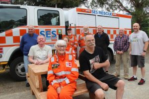 Emerald SES crews able to rest with table donated by Hills Men’s Shed