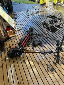 Warnings of lithium battery risk after structural fire in The Basin caused by e-scooter