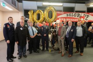 Life members and current firefighters celebrate 100 years of Belgrave CFA