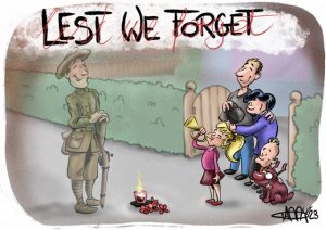 CARTOON: Lest We Forget this Anzac Day