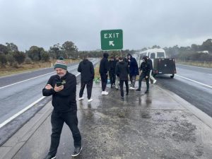 Sherbrooke basketball team experiences catastrophic bus failure on away trip