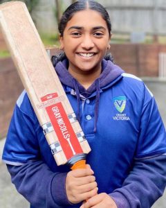 Young cricketer strikes for Victoria