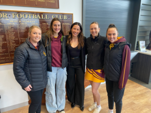 Monbulk players meet Aussie netball stars