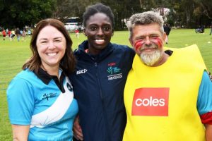 Athletics star visits grassroots club in the Hills