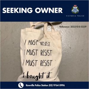 Police looking for owner of lost goods found in Rowville