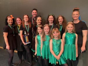 Irish dancers step about to Tassie