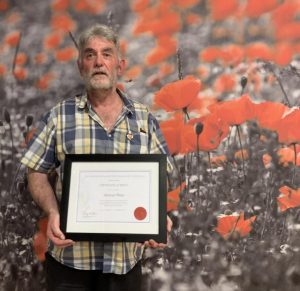 RSL award for a long term volunteer