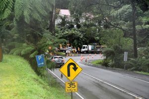 Single lane in Sassafras post landslide