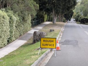 Hydrant bursts in Tecoma