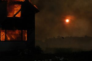 Two people rescued in weekend fire