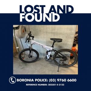 Lost bike handed into Boronia Police Station