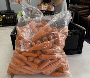 Soups on! Carrot surplus at the free pantry