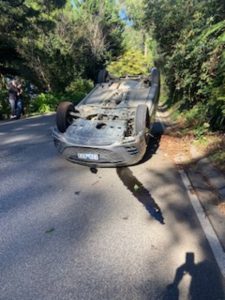 Another crash on Olinda-Monbulk’s dangerous bend