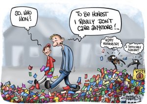 CARTOON: Voting done
