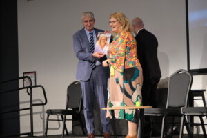 Calm and composed, Carol departs