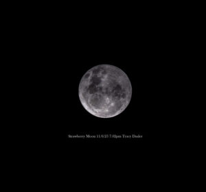 Strawberry Moon shows off its beauty