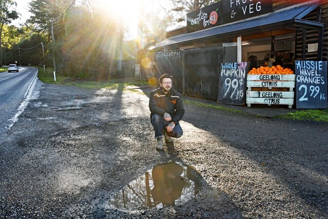 Monbulk Road potholes spark safety concern
