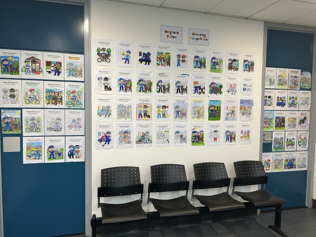 Belgrave Police colouring entries open