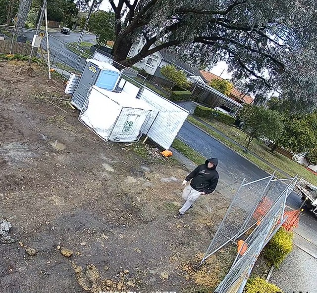 Illegal concrete dumping at Boronia construction site