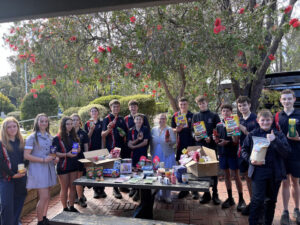 Year-8 students, eight bins, one mission